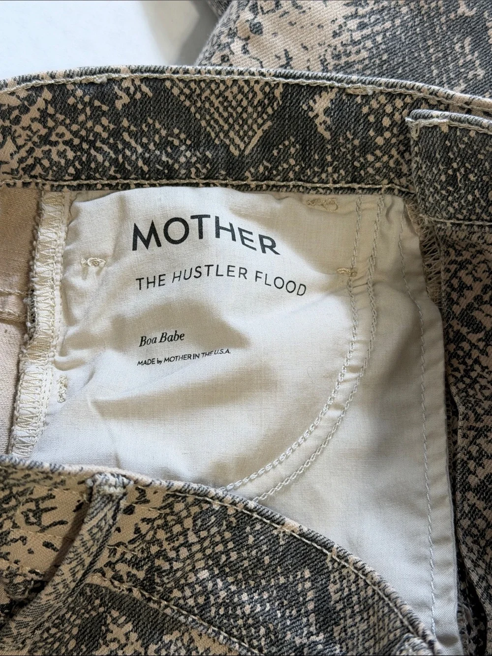 Mother The Hustler Flood Snake Jeans